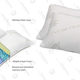 Two-Pack Bamboo Shredded Memory Foam Pillows | $40 | Daily Steals | Promo code KINJALUX